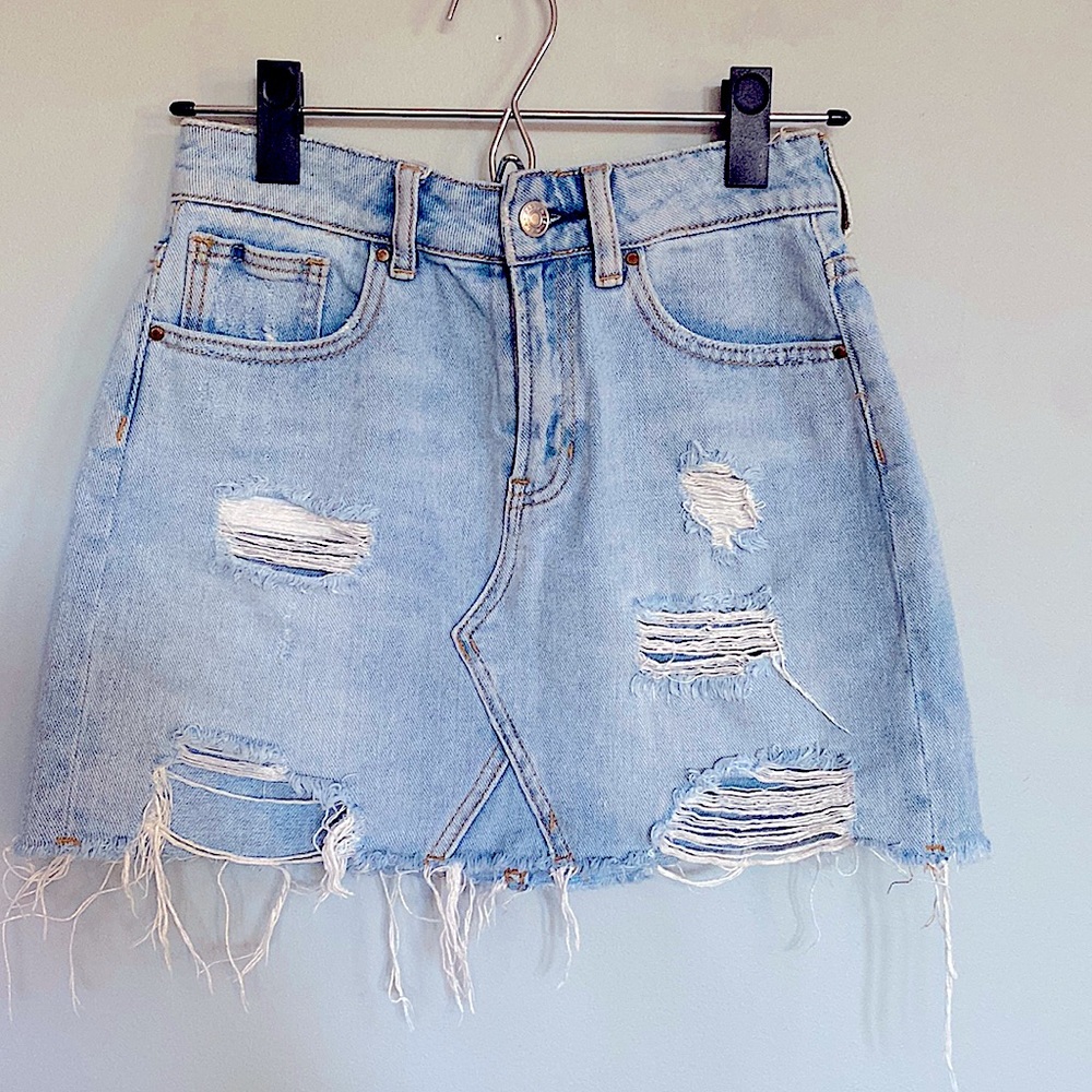 Pacsun High-Waisted Jean Skirt